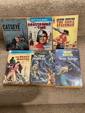 ACE 1956 VTG ANDRE NORTON Sioux Spaceman TIME TRADERS Catseye CROSSROADS OF TIME